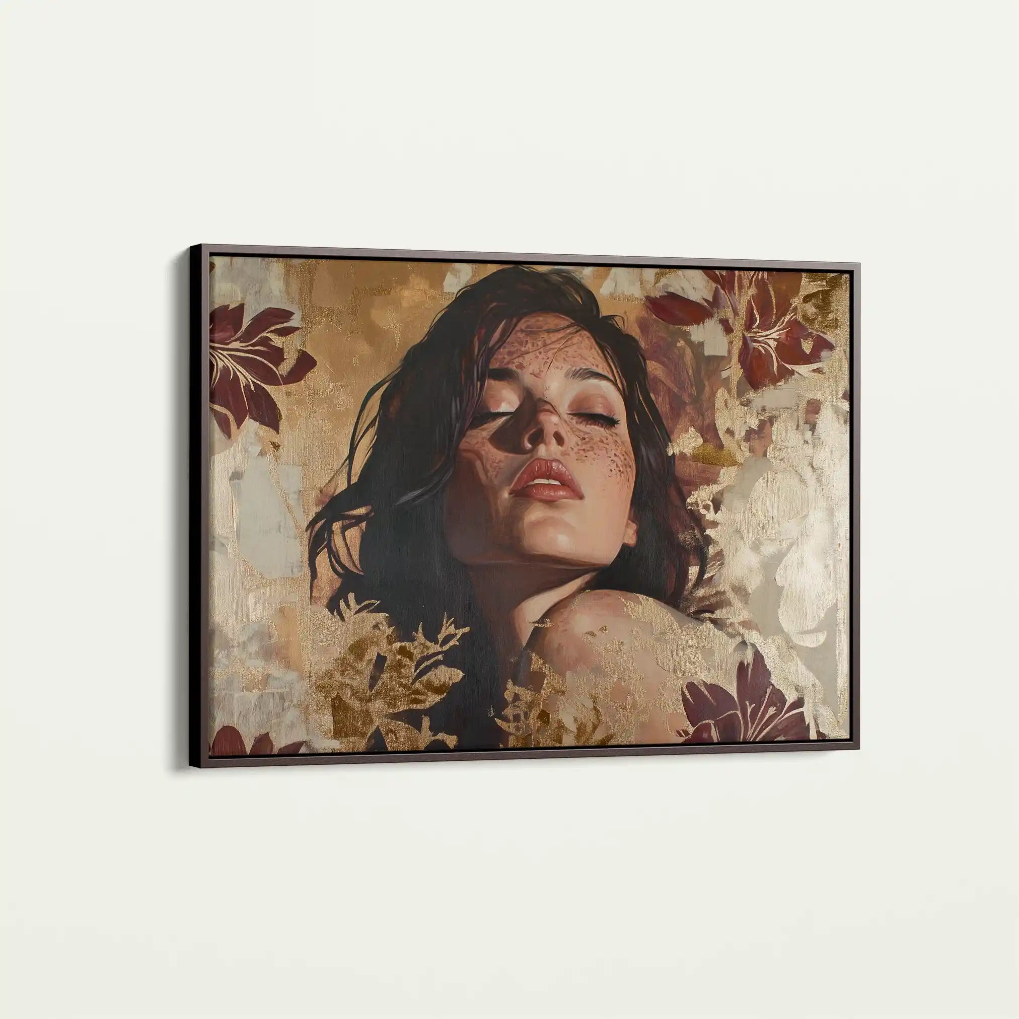 Portrait 147 Canvas Art 60 x 40 cm / Black