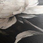 Floral 1478 Canvas Art 60 x 40 cm / Black