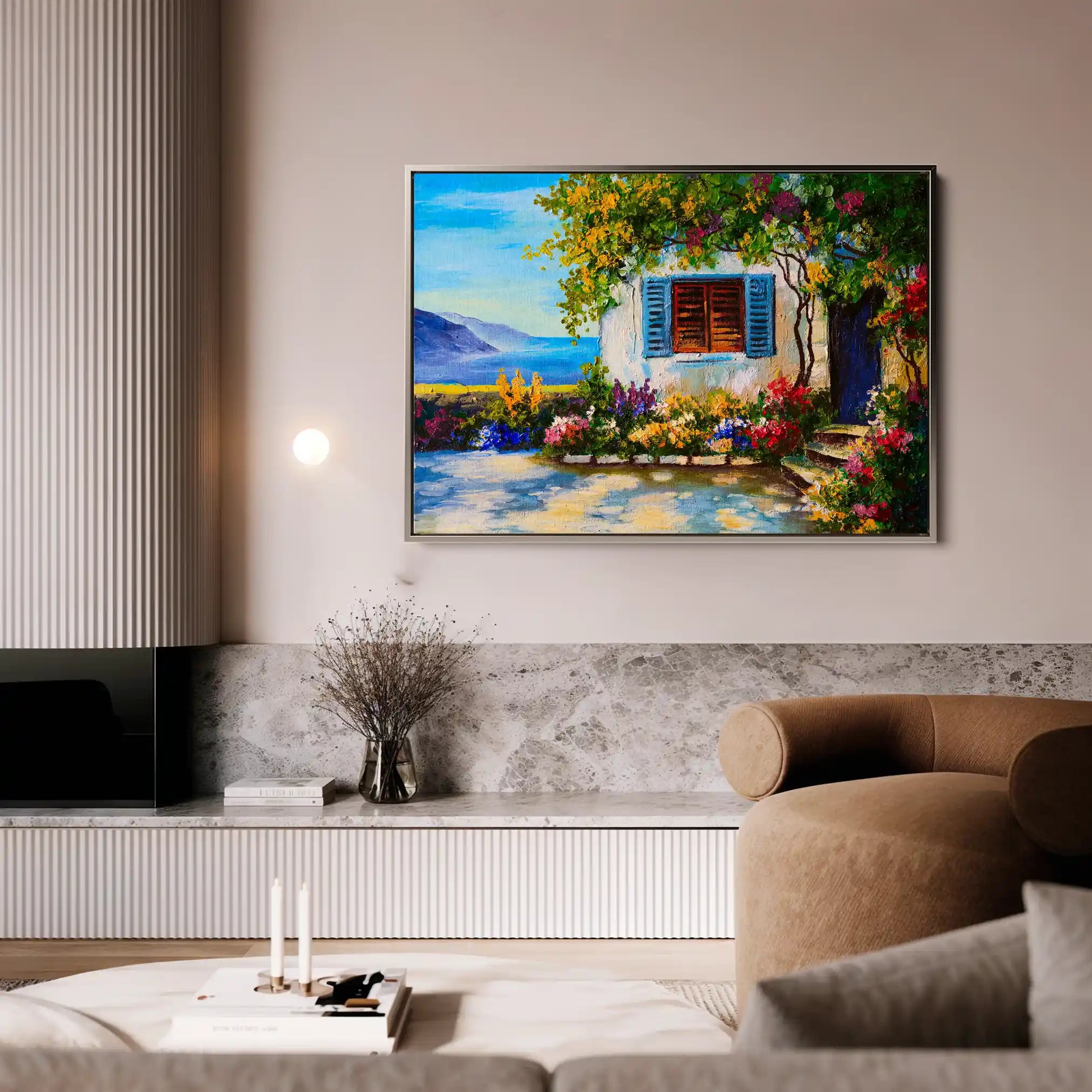 Landscape 148 Canvas Art 60 x 40 cm / Black