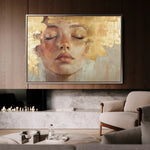 Portrait 148 Canvas Art 60 x 40 cm / Black