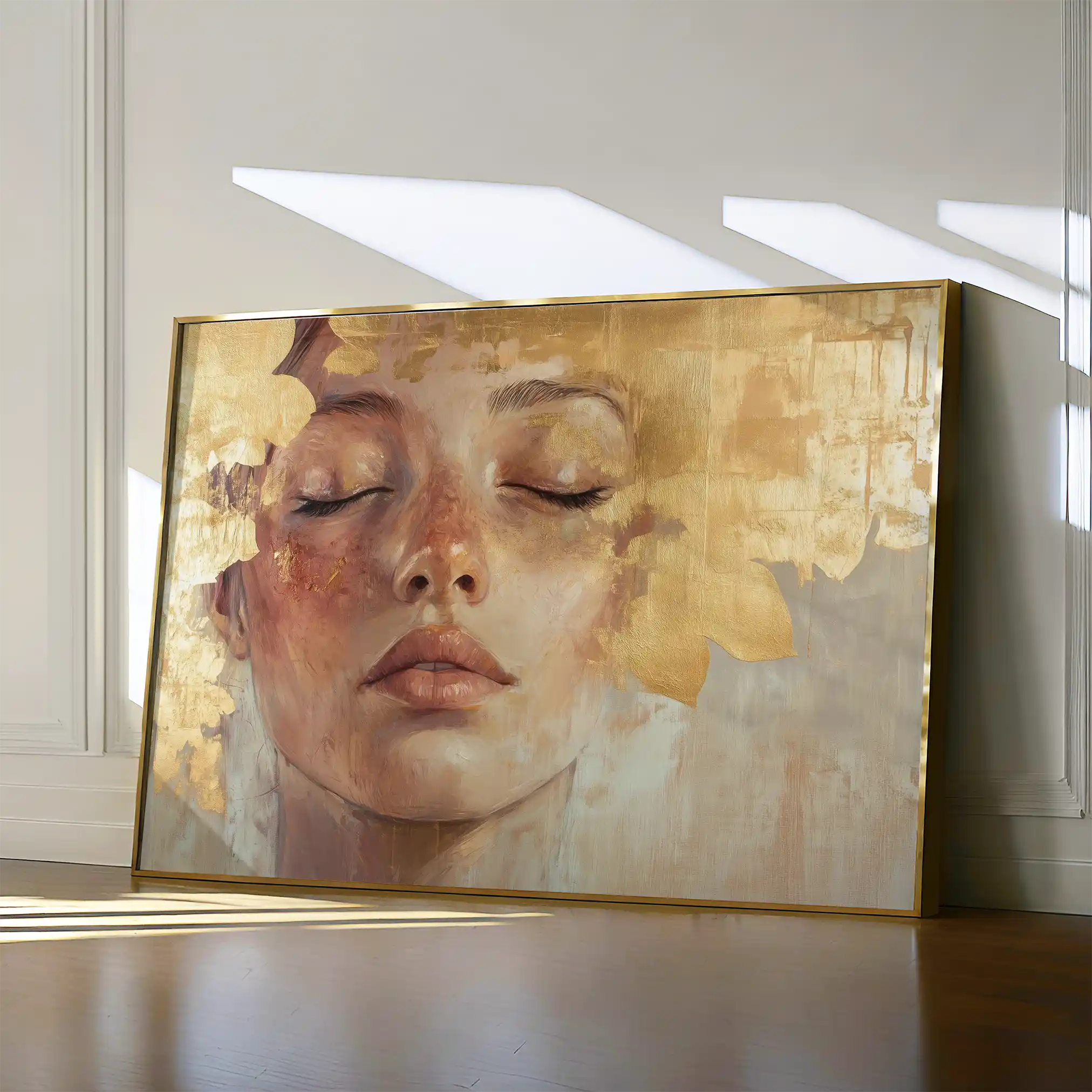 Portrait 148 Canvas Art 60 x 40 cm / Black