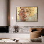 Portrait 148 Canvas Art 60 x 40 cm / Black