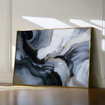 Abstract 1482 Canvas Art 60 x 40 cm / Black