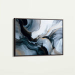 Abstract 1482 Canvas Art 60 x 40 cm / Black
