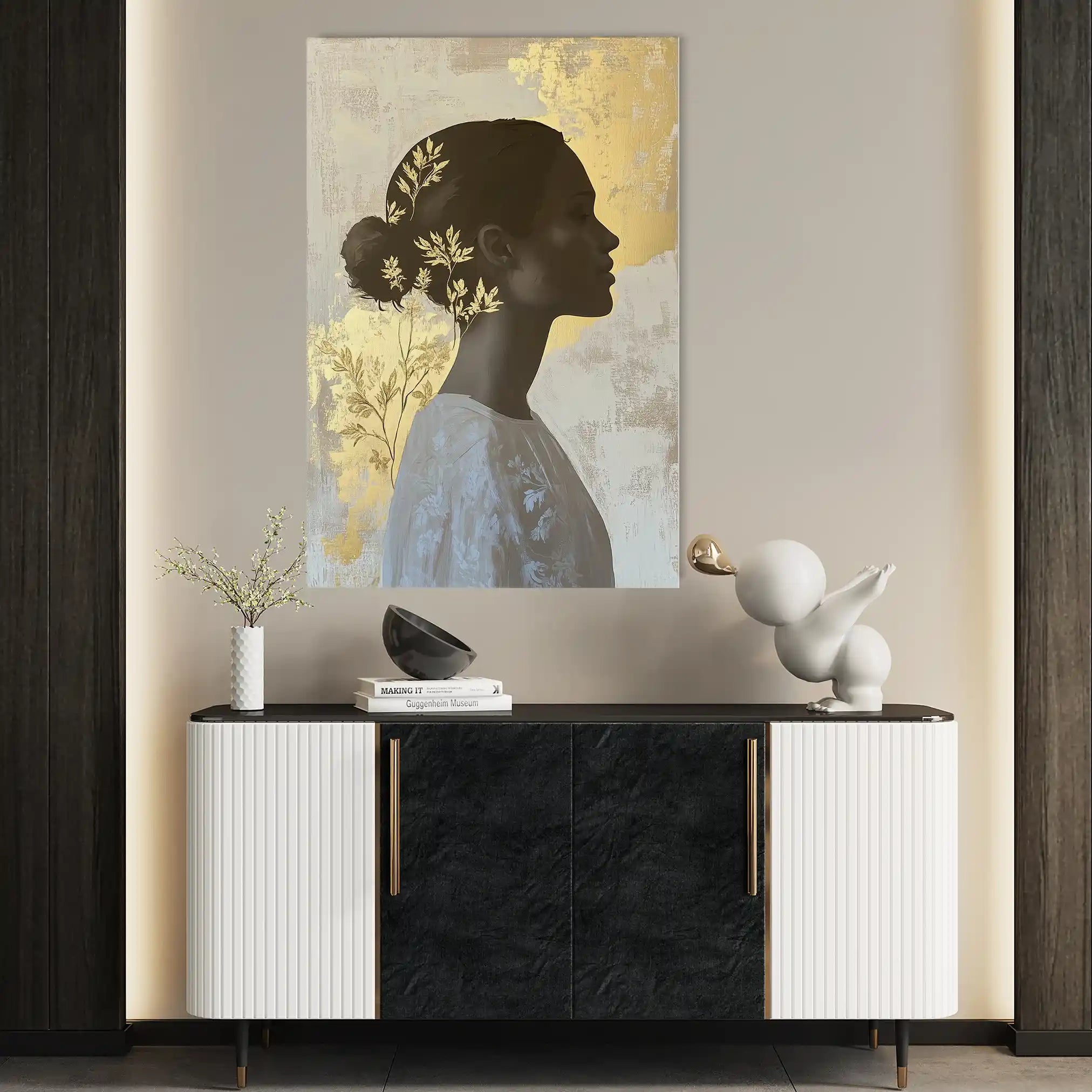 Portrait 150 Canvas Art 60 x 40 cm / Black