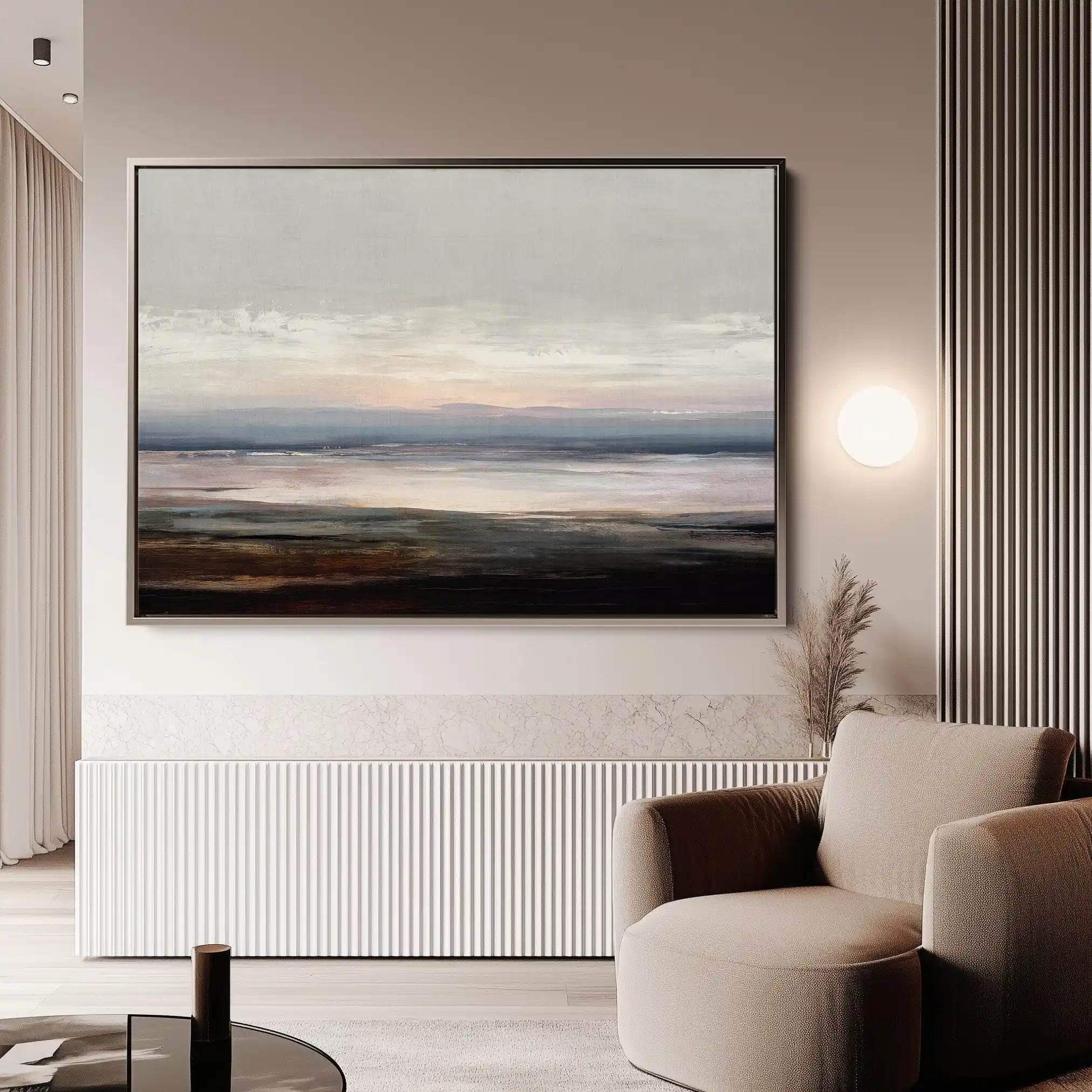 Abstract 1503 Canvas Art 60 x 40 cm / Black