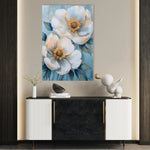 Floral 1503 Canvas Art 60 x 40 cm / Black