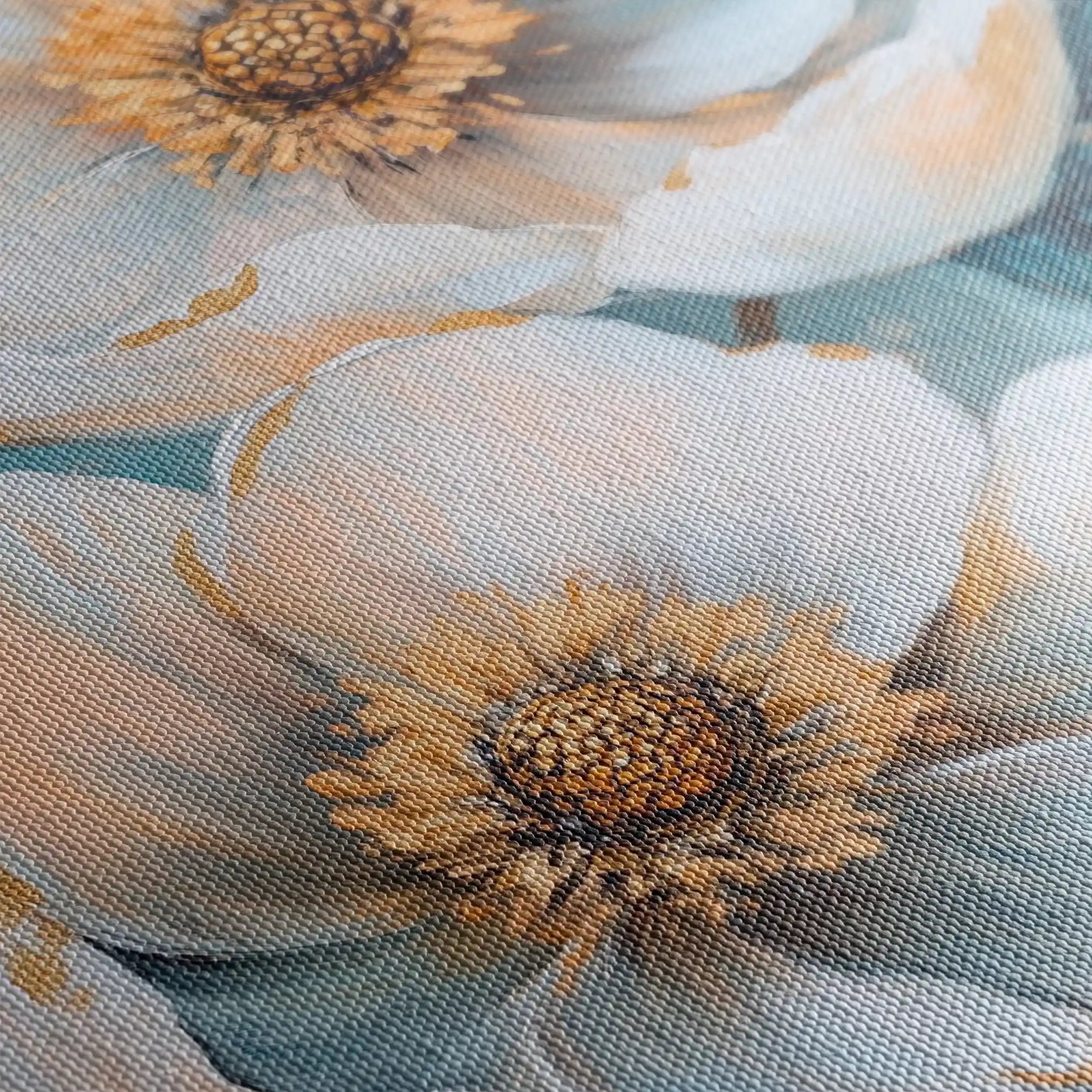 Floral 1503 Canvas Art 60 x 40 cm / Black