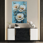 Floral 1504 Canvas Art 60 x 40 cm / Black