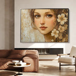 Portrait 151 Canvas Art 60 x 40 cm / Black