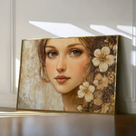 Portrait 151 Canvas Art 60 x 40 cm / Black