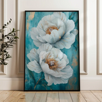 Floral 1519 Canvas Art 60 x 40 cm / Black