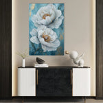 Floral 1519 Canvas Art 60 x 40 cm / Black