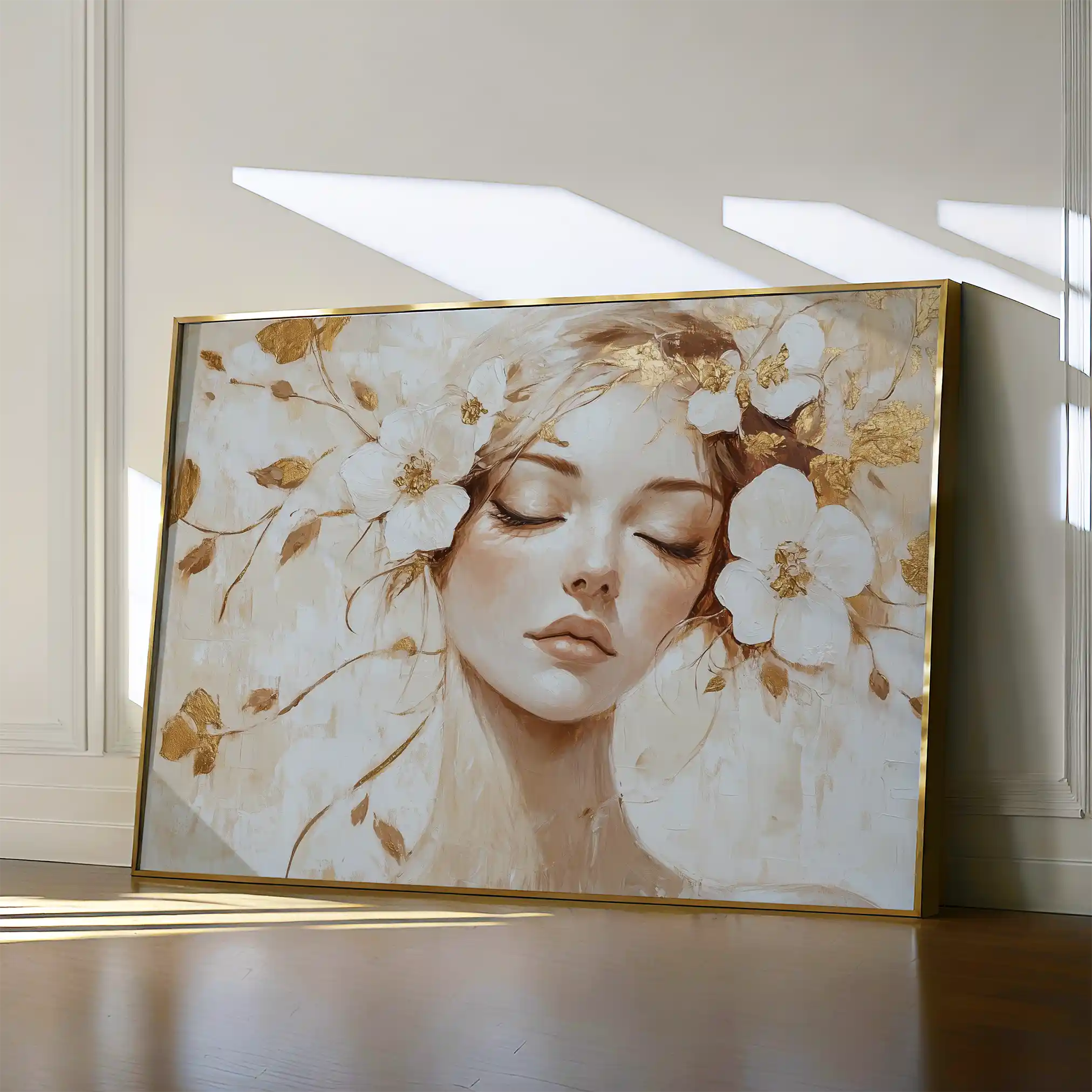 Portrait 152 Canvas Art 60 x 40 cm / Black