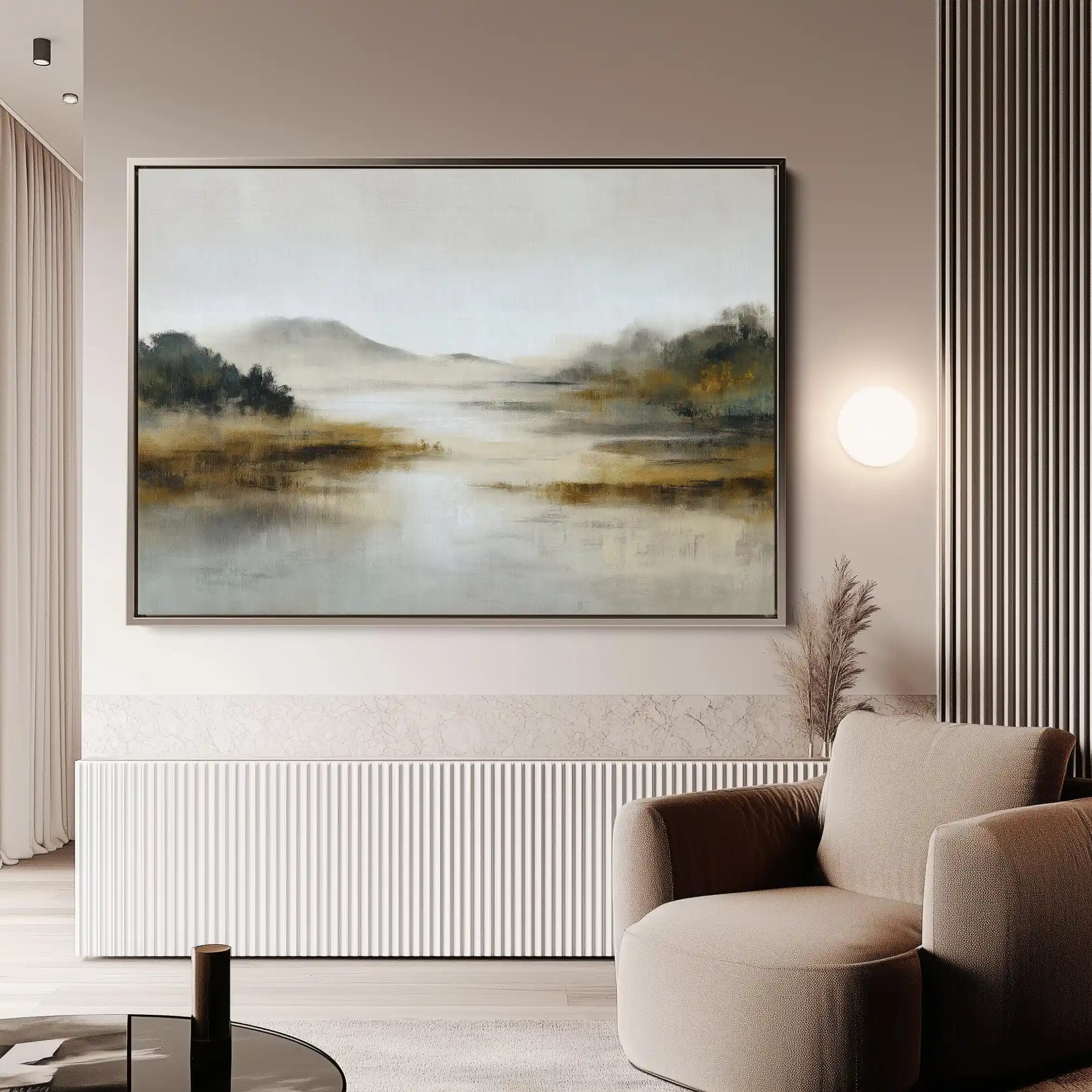 Abstract 1529 Canvas Art 60 x 40 cm / Black