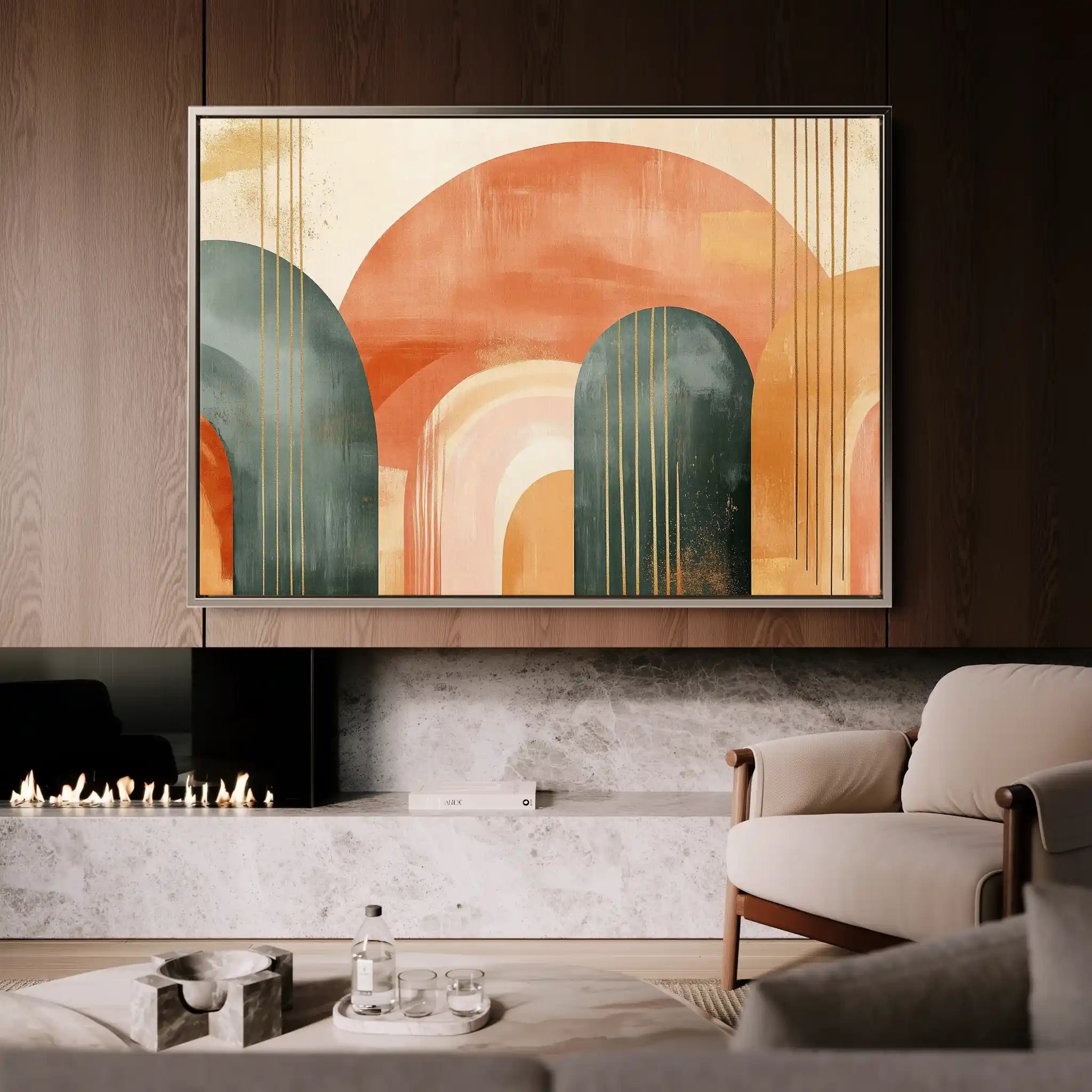 Boho 153 Canvas Art 60 x 40 cm / Black