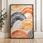 Boho 154 Canvas Art 60 x 40 cm / Black