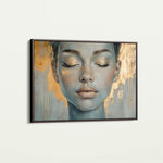 Portrait 154 Canvas Art 60 x 40 cm / Black