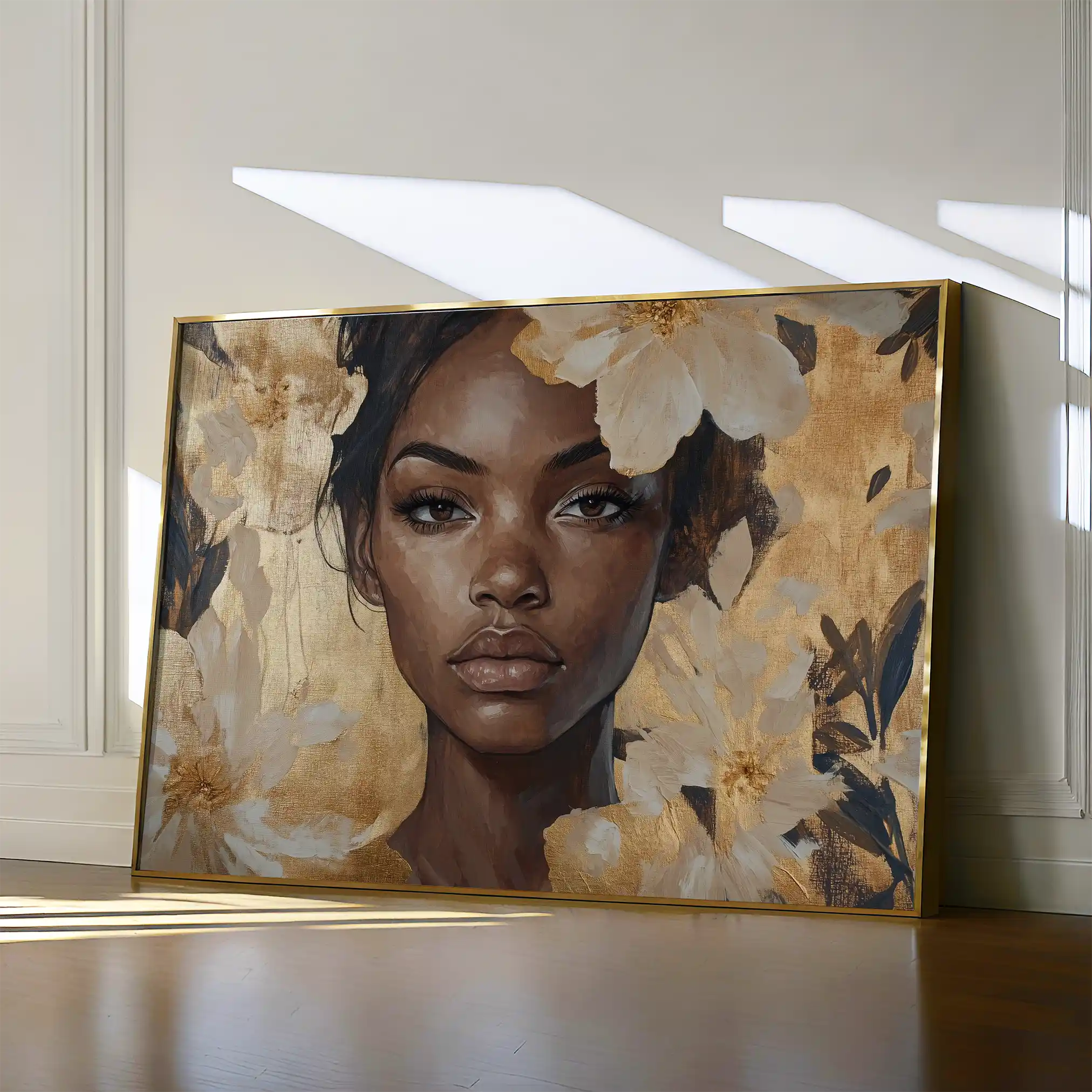 Portrait 155 Canvas Art 60 x 40 cm / Black