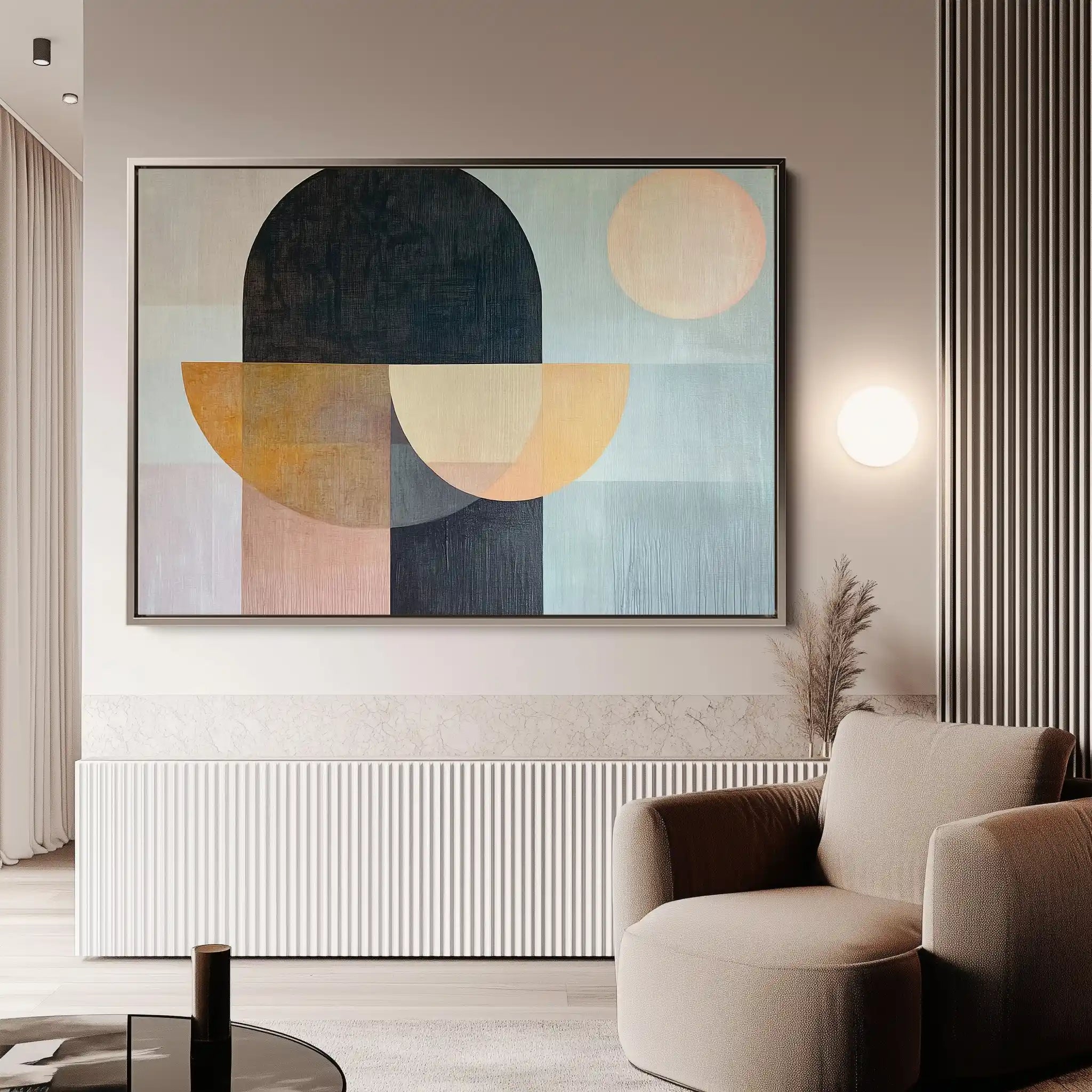 Boho 156 Canvas Art 60 x 40 cm / Black