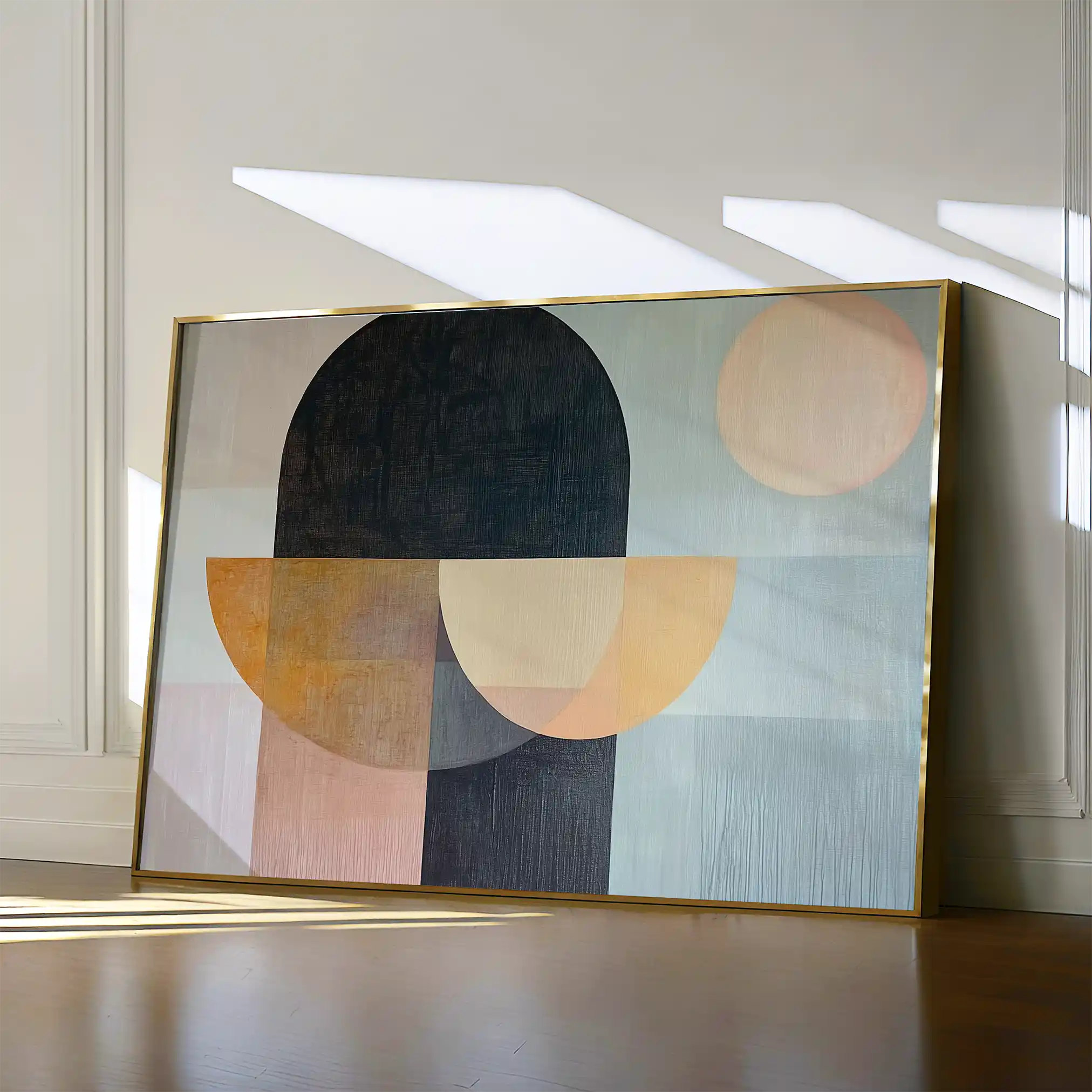 Boho 156 Canvas Art 60 x 40 cm / Black