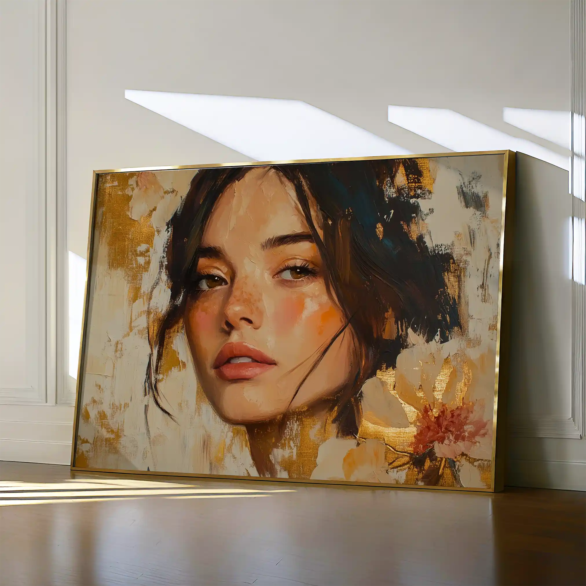 Portrait 156 Canvas Art 60 x 40 cm / Black