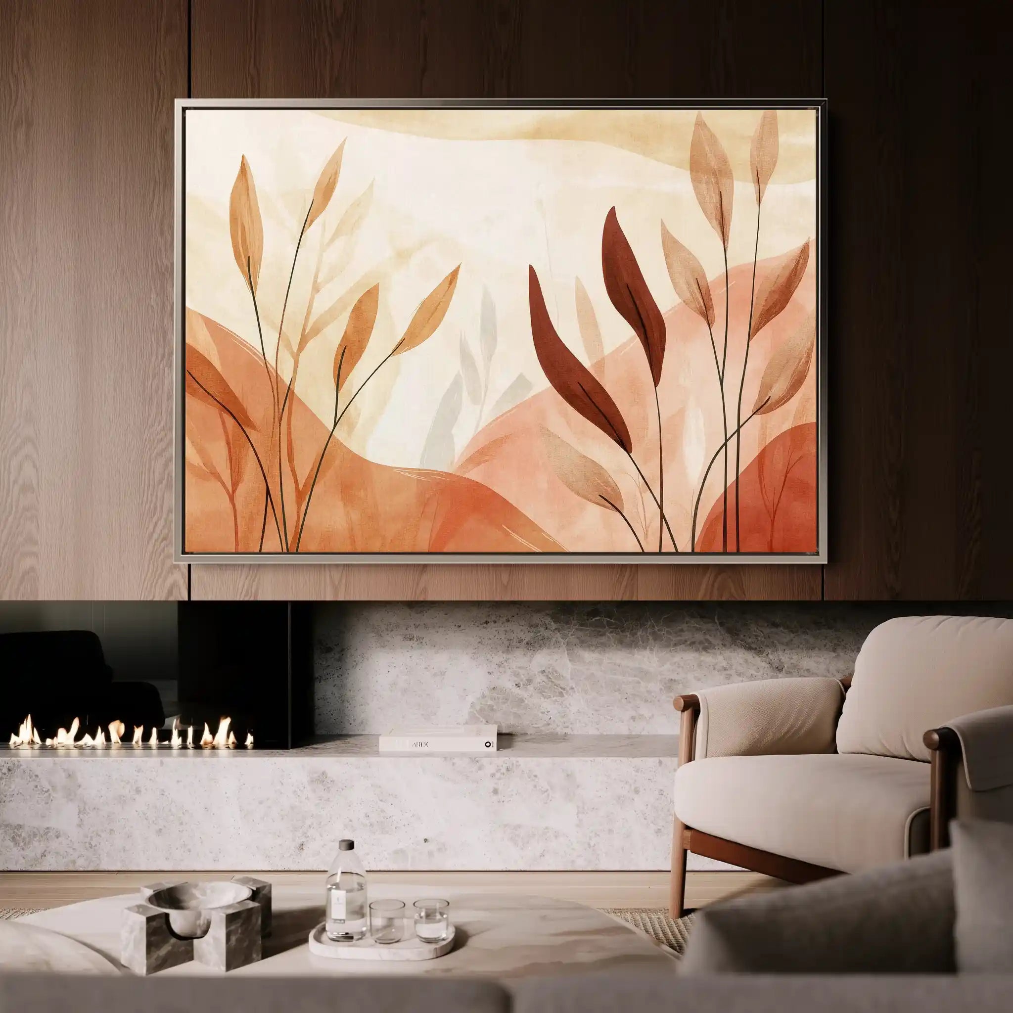 Boho 157 Canvas Art 60 x 40 cm / Black