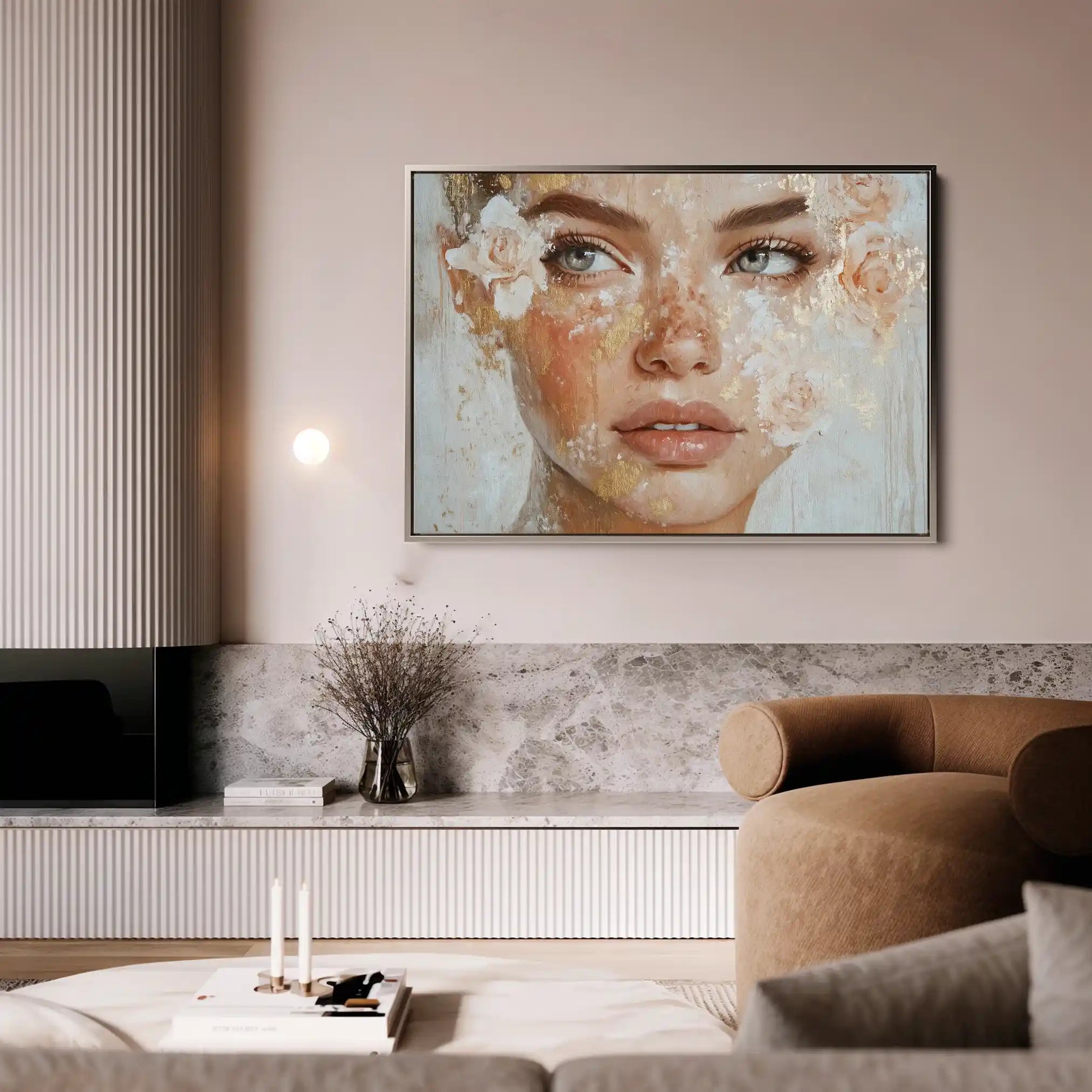Portrait 157 Canvas Art 60 x 40 cm / Black