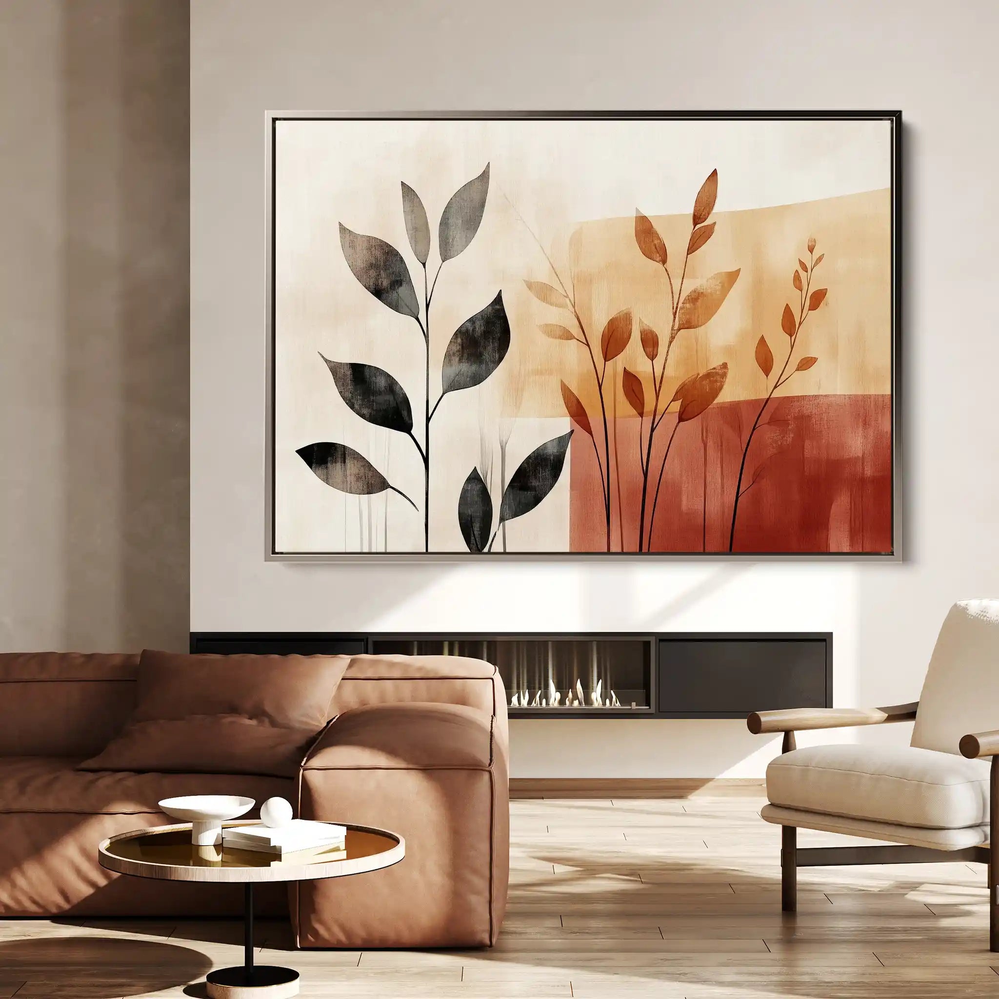 Boho 158 Canvas Art 60 x 40 cm / Black