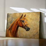 Horses 158 Canvas Art 60 x 40 cm / Black