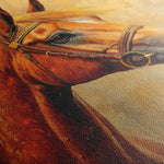 Horses 158 Canvas Art 60 x 40 cm / Black