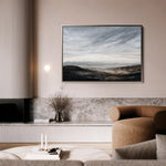 Abstract 1585 Canvas Art 60 x 40 cm / Black