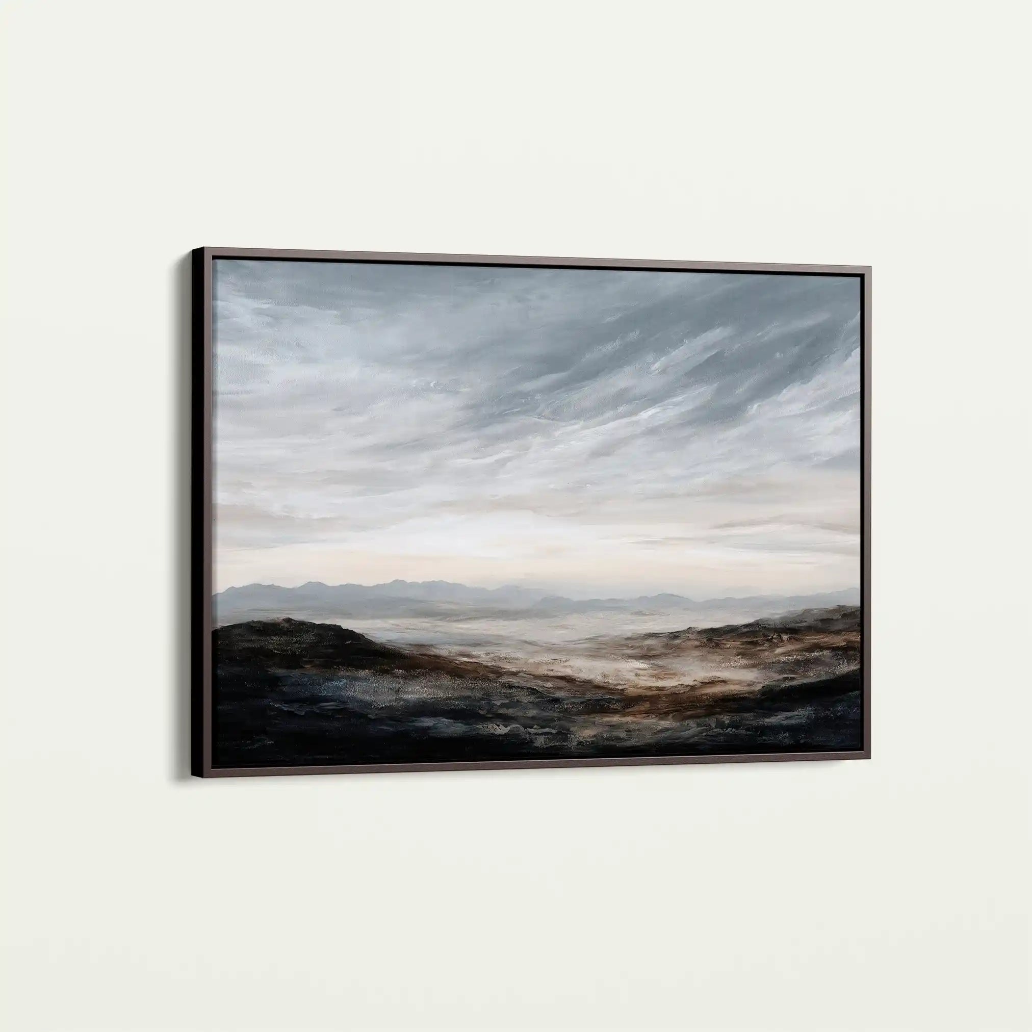 Abstract 1585 Canvas Art 60 x 40 cm / Black