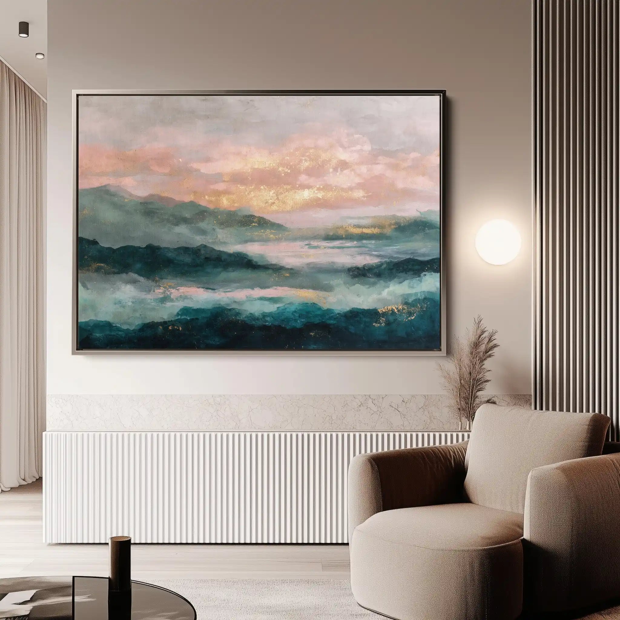 Abstract 1589 Canvas Art 60 x 40 cm / Black