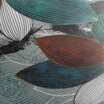 Floral 159 Canvas Art 60 x 40 cm / Black