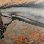 Horses 159 Canvas Art 60 x 40 cm / Black