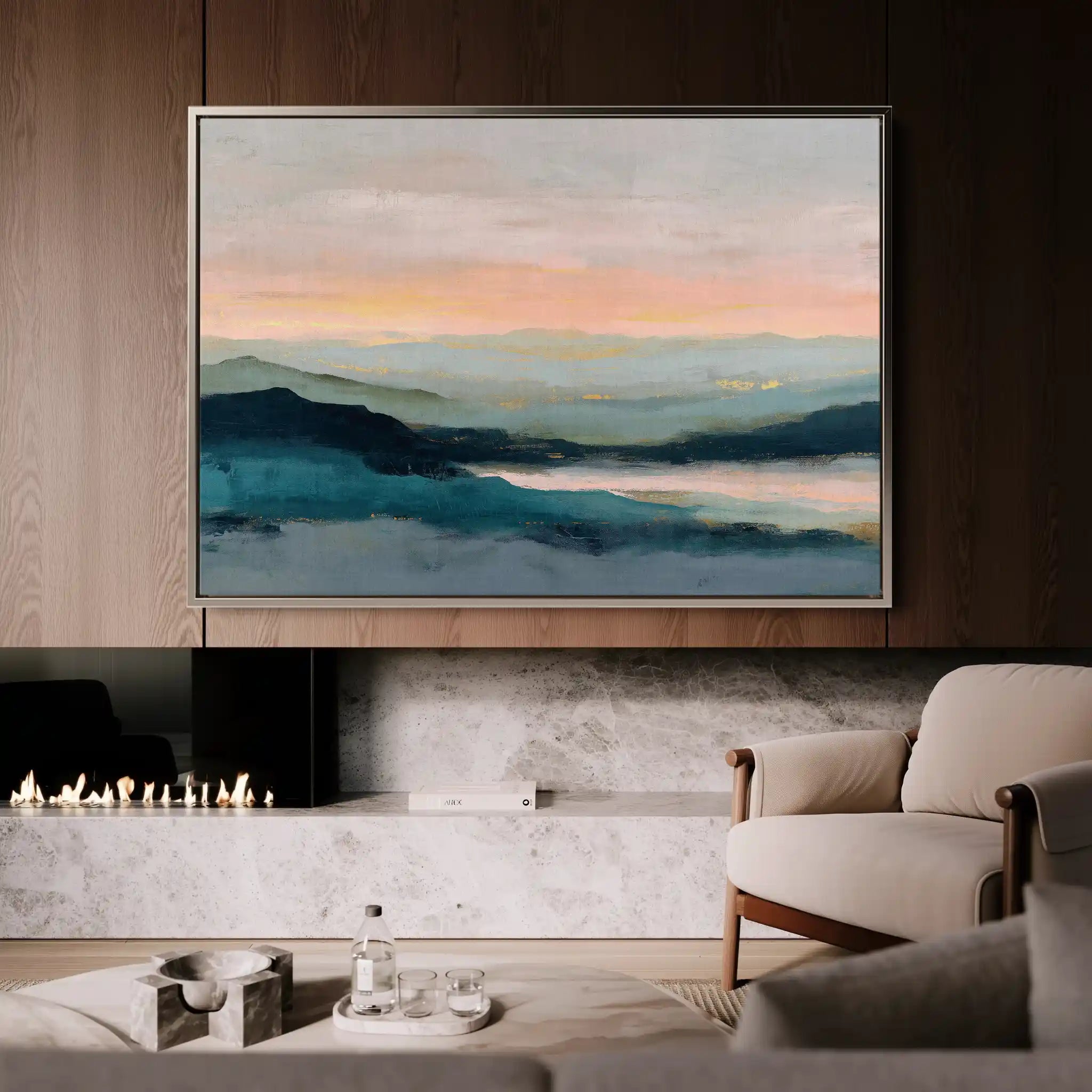 Abstract 1590 Canvas Art 60 x 40 cm / Black