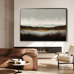 Abstract 1597 Canvas Art 60 x 40 cm / Black