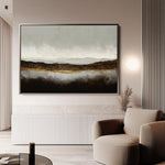 Abstract 1597 Canvas Art 60 x 40 cm / Black