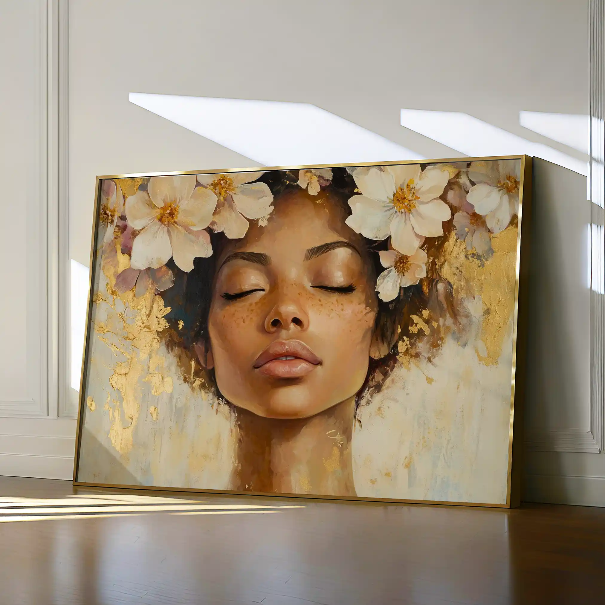 Portrait 161 Canvas Art 60 x 40 cm / Black