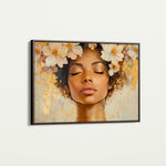 Portrait 161 Canvas Art 60 x 40 cm / Black