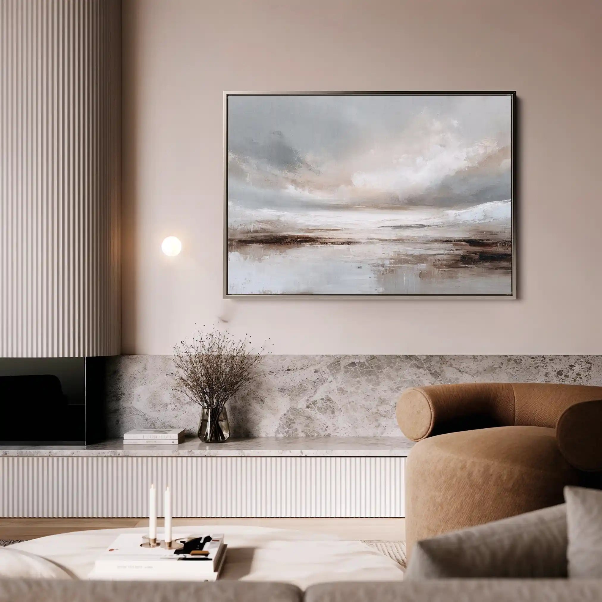 Abstract 1610 Canvas Art 60 x 40 cm / Black