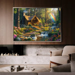 Landscape 162 Canvas Art 60 x 40 cm / Black