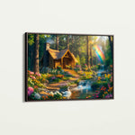 Landscape 162 Canvas Art 60 x 40 cm / Black