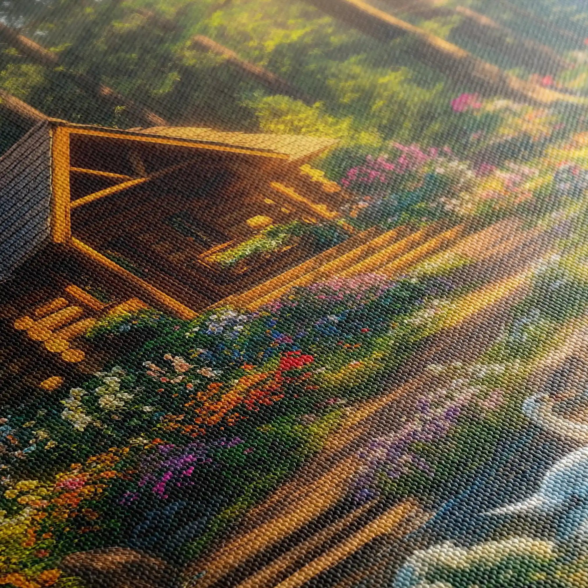 Landscape 162 Canvas Art 60 x 40 cm / Black