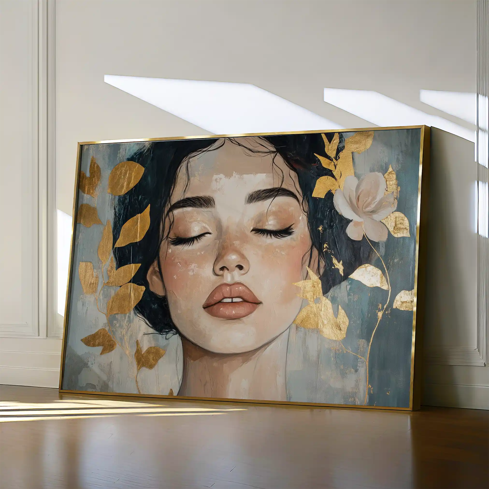 Portrait 162 Canvas Art 60 x 40 cm / Black