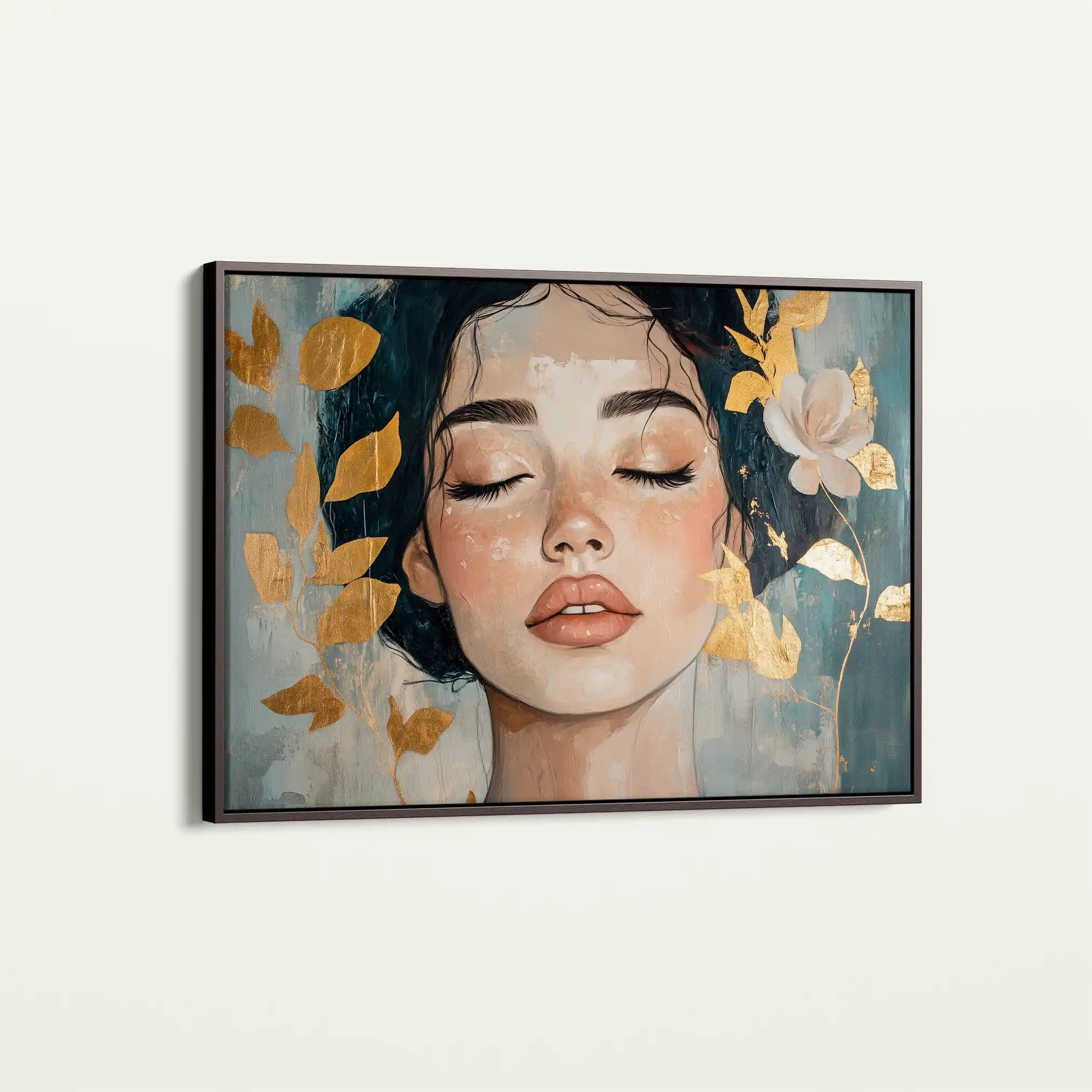 Portrait 162 Canvas Art 60 x 40 cm / Black