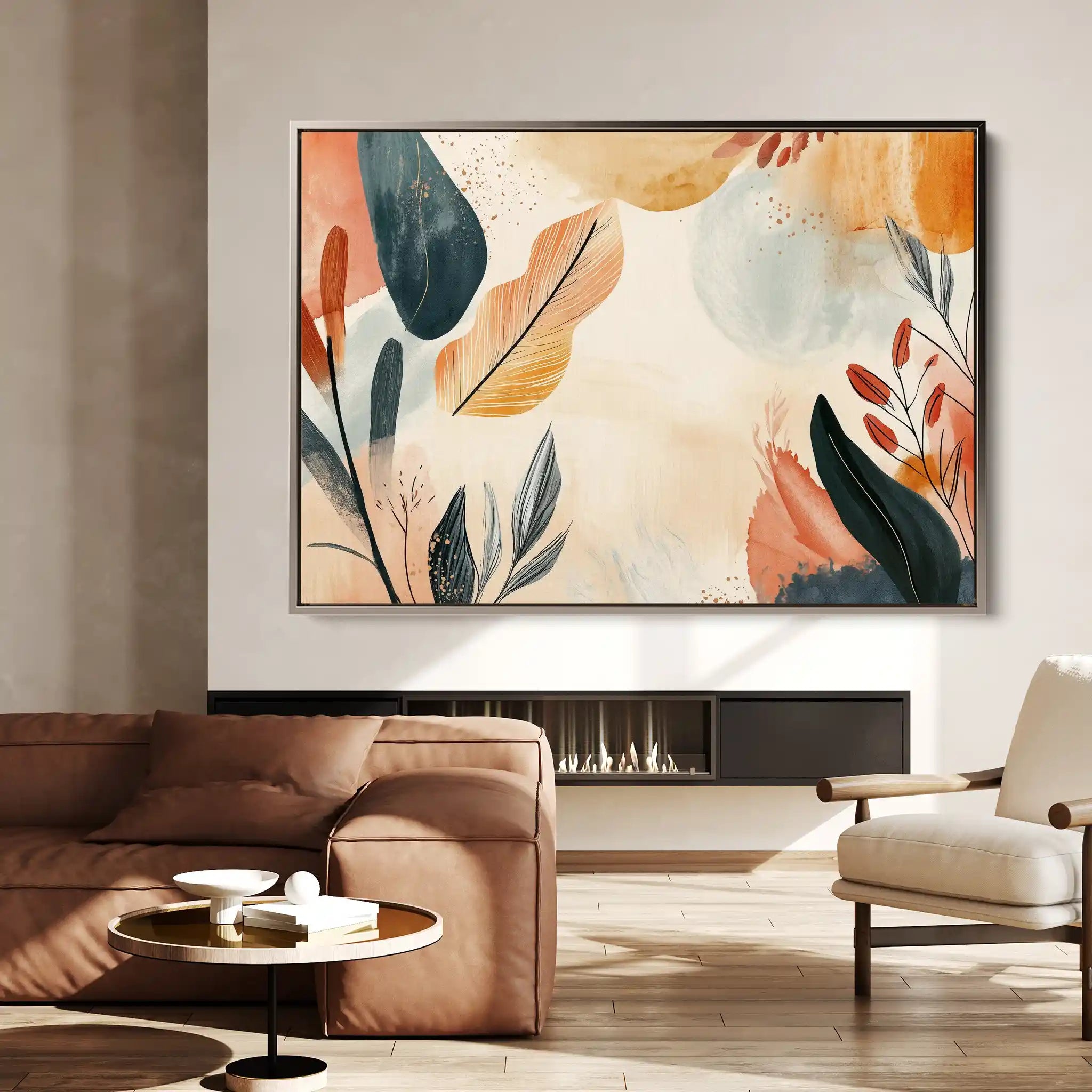 Boho 164 Canvas Art 60 x 40 cm / Black