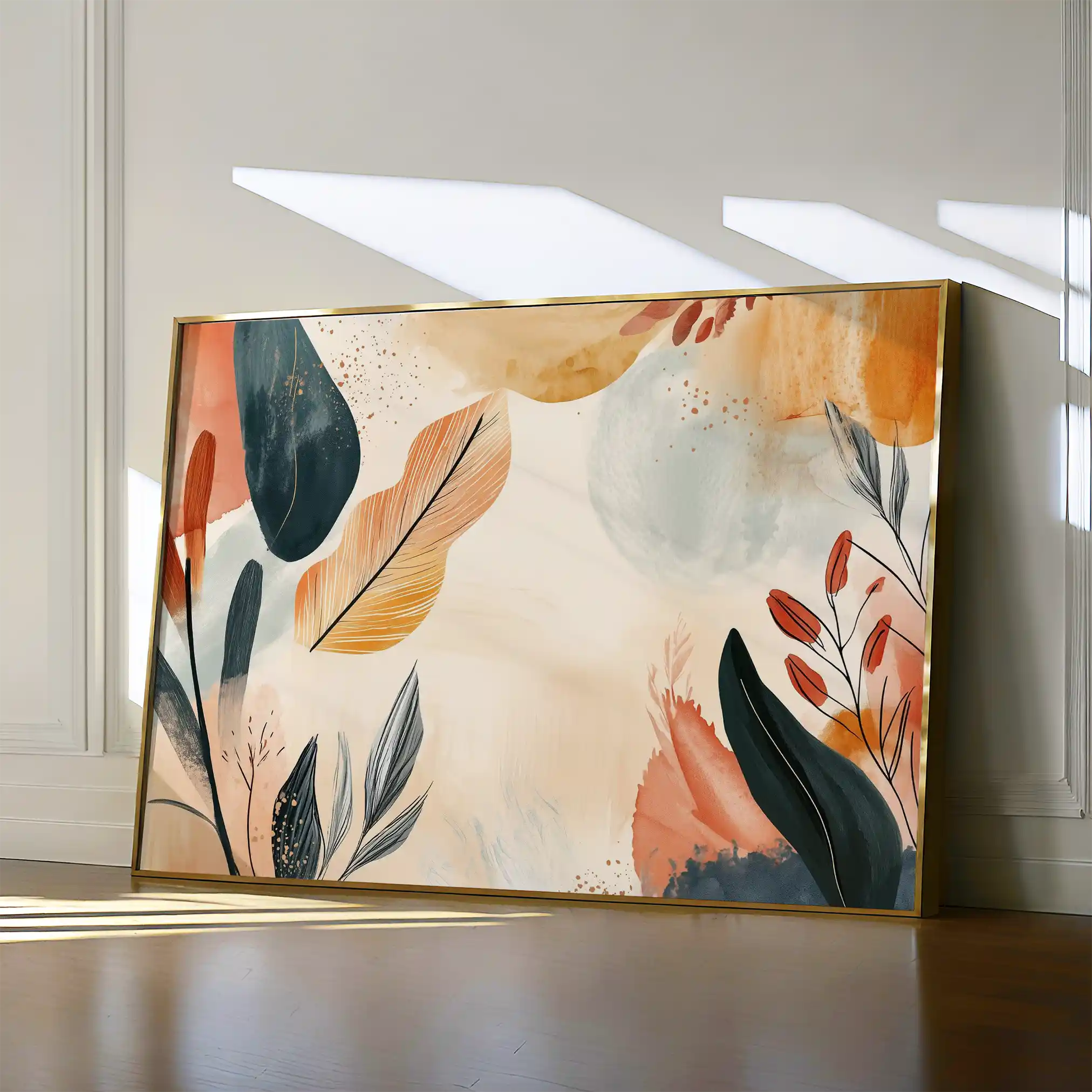 Boho 164 Canvas Art 60 x 40 cm / Black