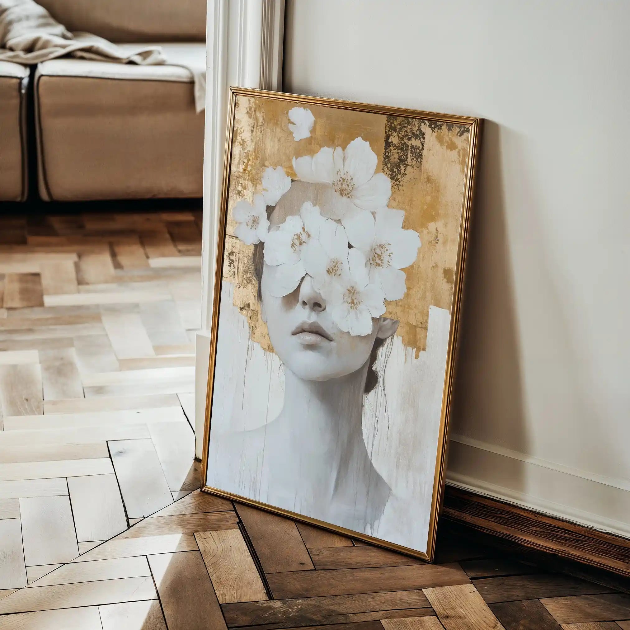 Portrait 164 Canvas Art 60 x 40 cm / Black